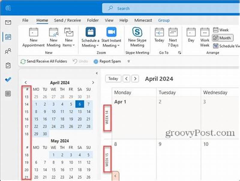 Add Custom Week Numbers To Outlook Calendar