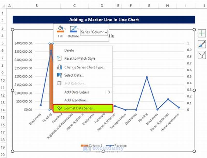 Add Marker Line To Excel Chart