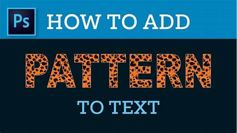 Add Pattern To Text Photoshop
