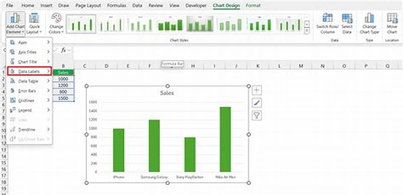 Add The Data Labels Chart Element