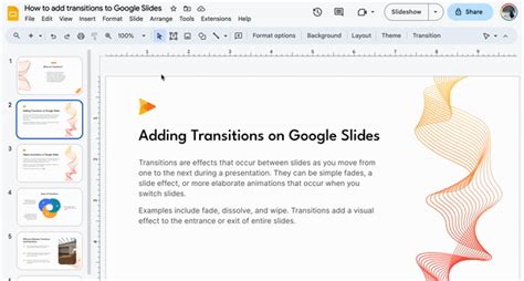 Add Transitions to your presentation