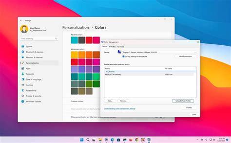 Adding Color Profiles via the Settings App in Windows 11