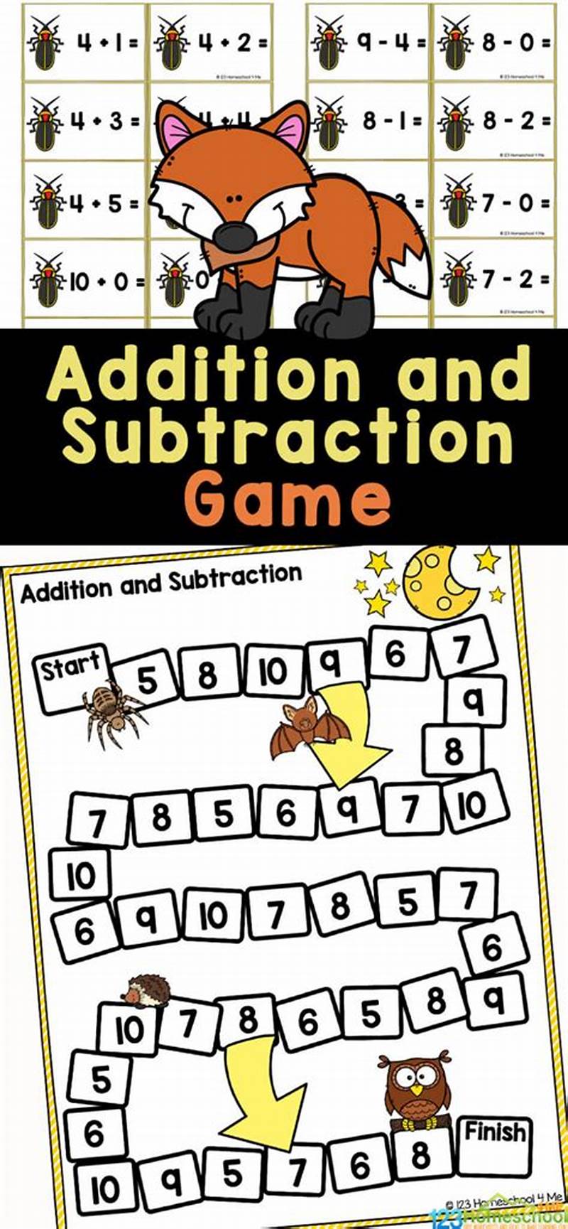 Addition Math Games Printable