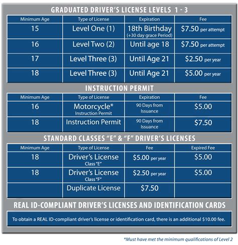 Additional Fees for Minors