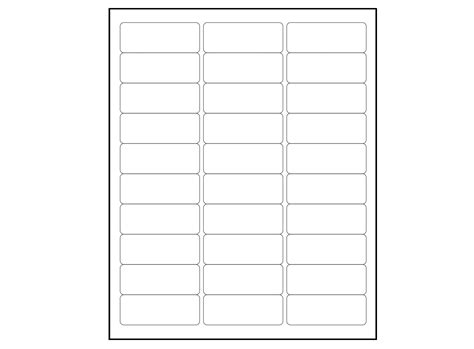 Address Label Template 1 X 2-5 8 Software