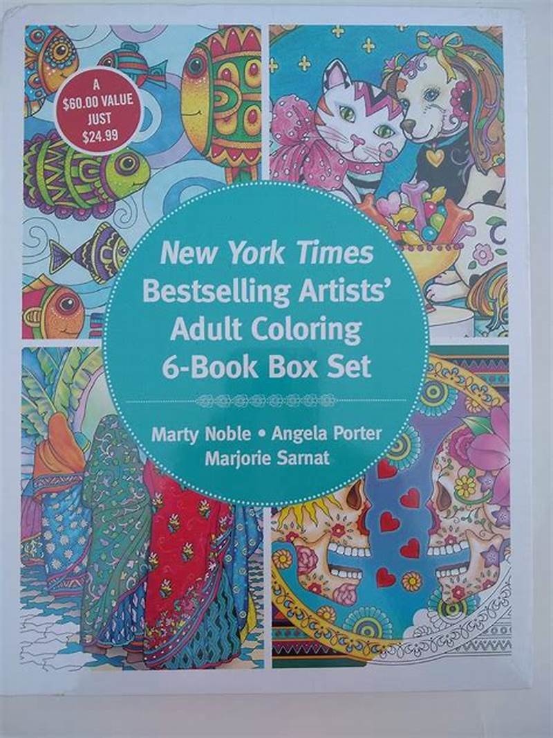 Addult Coloring 6 Book Box Set Target