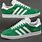 Adidas Green and White Trainers