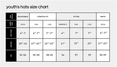 Adidas Hat Size Chart