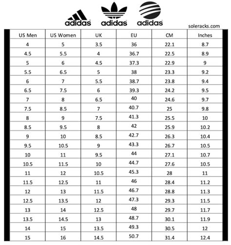 Adidas Size Conversion Chart