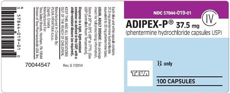 Adipex Dosage Chart