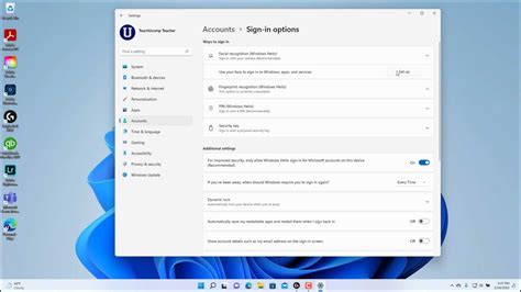 Adjust Sign-In Options