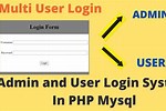 Admin and User Login in PHP MySQL