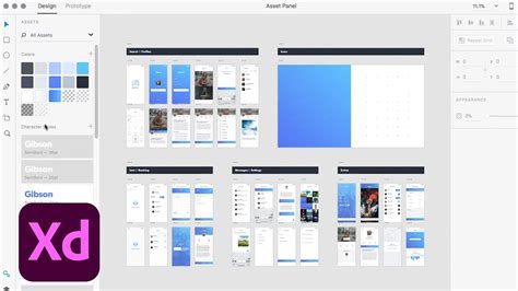 Adobe XD Assets Panel
