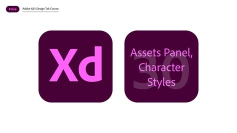 Adobe XD Character Styles Asset
