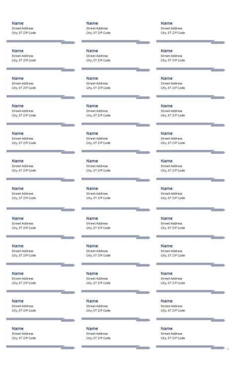 Adress Label Template