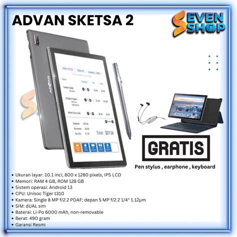 Advan Tab Sketsa 2