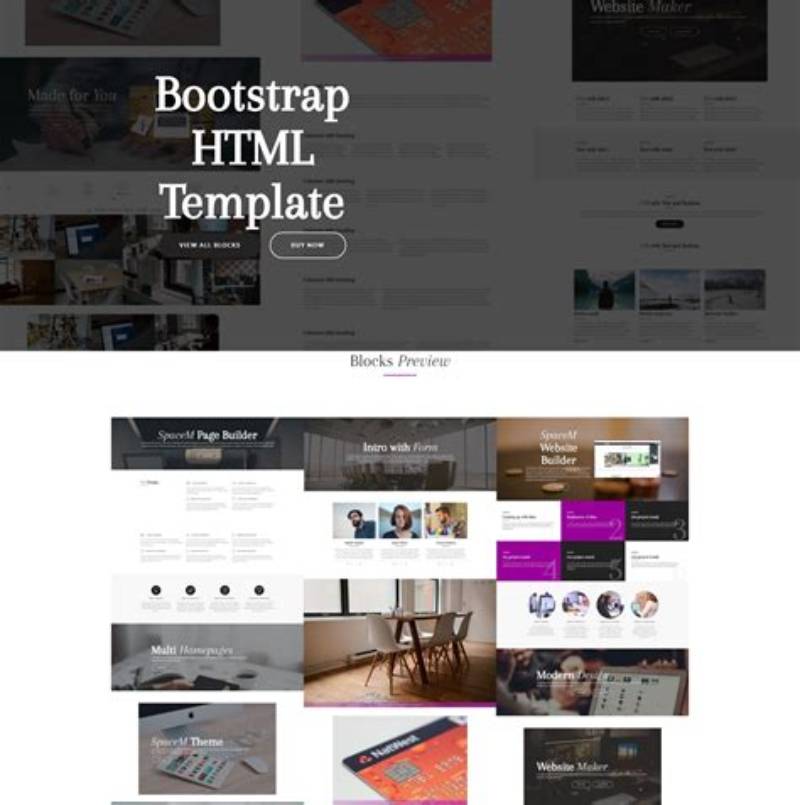Advanced Bootstrap Template Tech