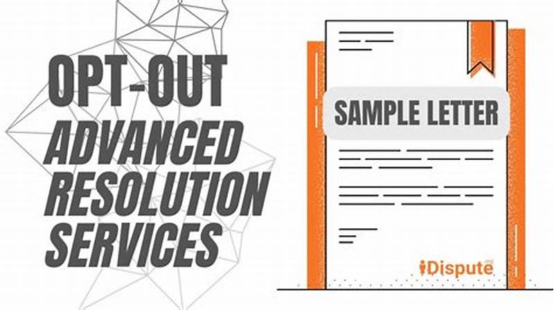 Advanced Resolution Services Opt Out Form