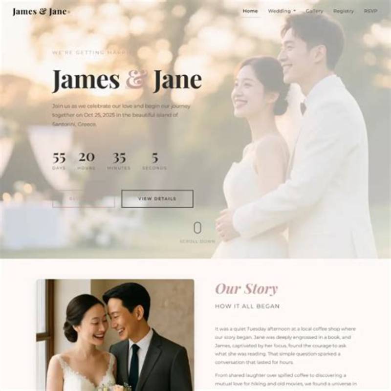 Advanced Wedding Bootstrap Template Fast
