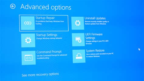 Advanced startup options