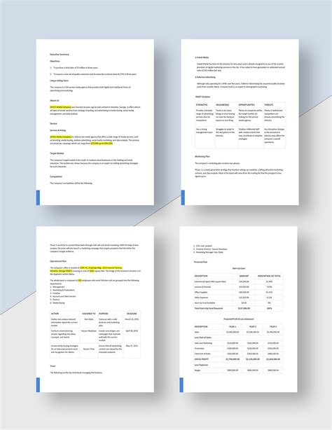Advertising Agency Business Plan Template