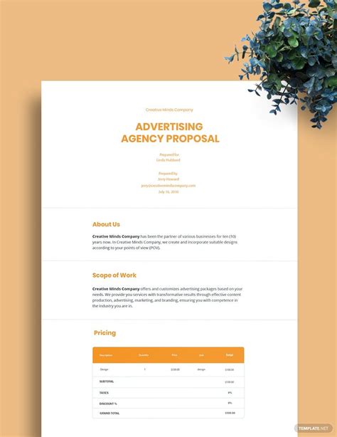 Advertising Agency Rfp Template
