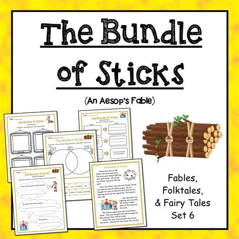 Aesop Fable The The Bundle Of Sticks Printable Coloring Pages