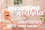 Aesthetic Roblox Usernames with Your Name
