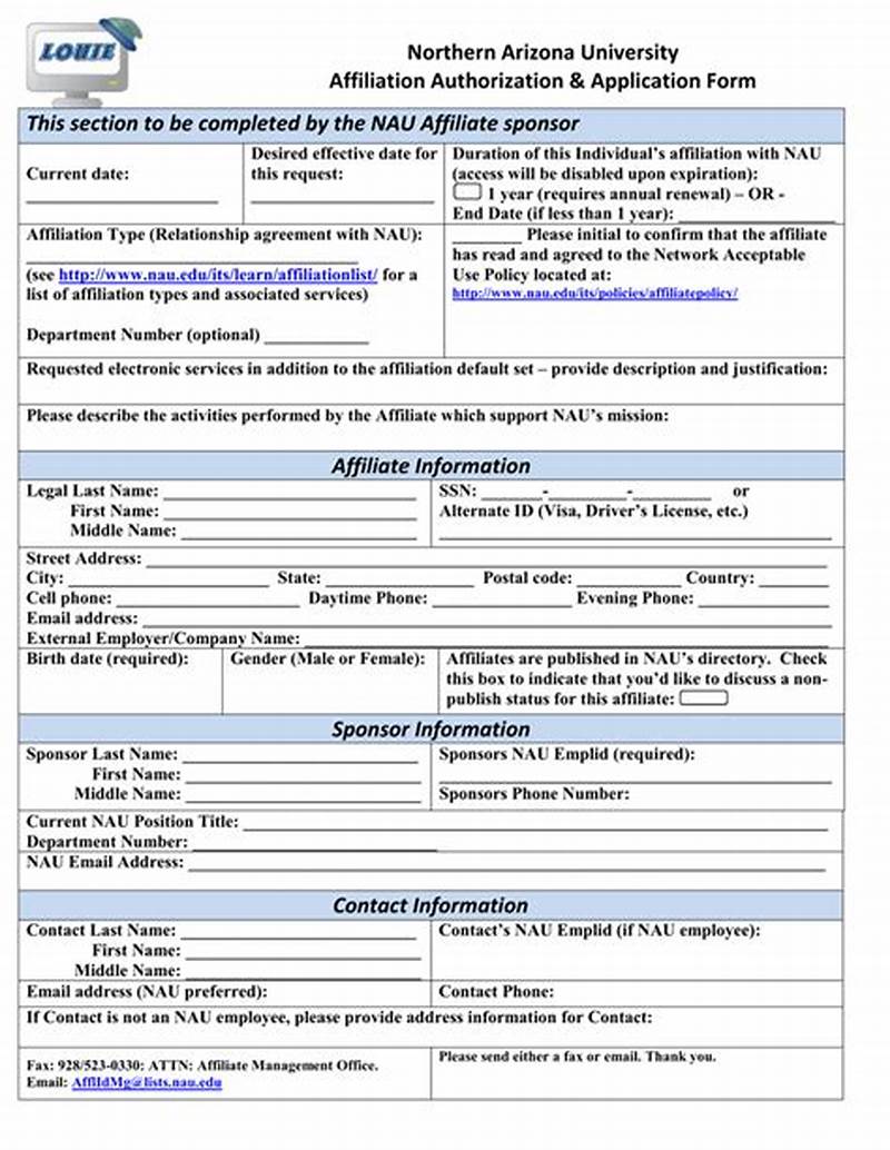 Affiliation Meaning In Application Form Example
