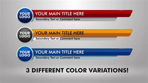 After Effects Templates Lower Thirds