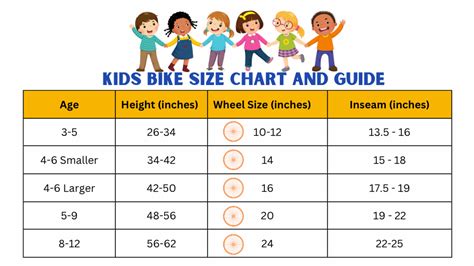 Age Bike Size Chart