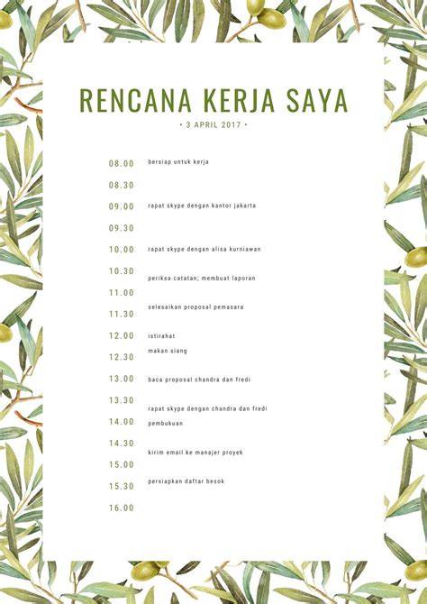 Agenda Kerja