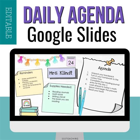 Agenda Template Google Slides