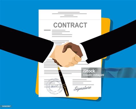Agreement document illustration