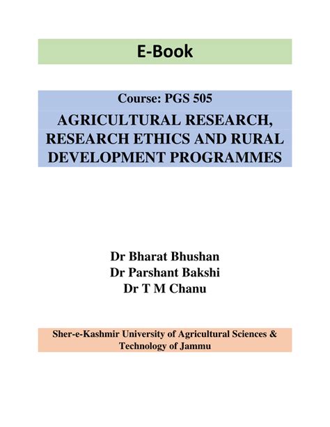 Agricultural Research