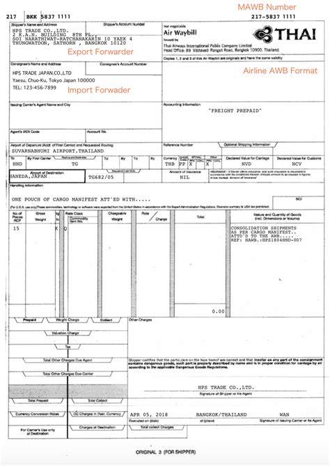 Air Waybill