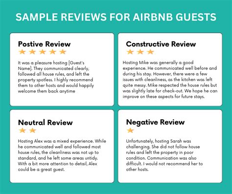Airbnb Host Review Template