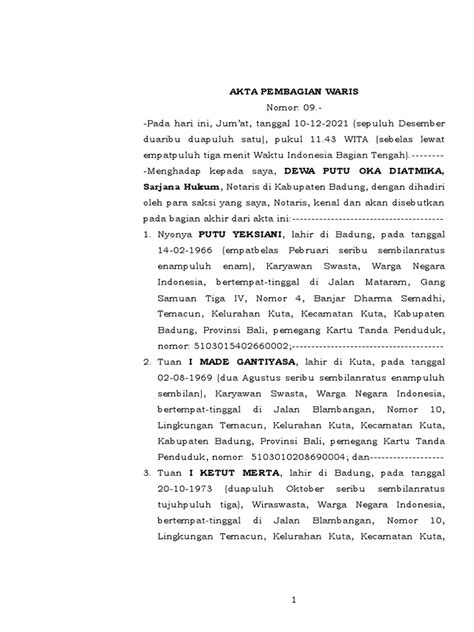 Akta Waris