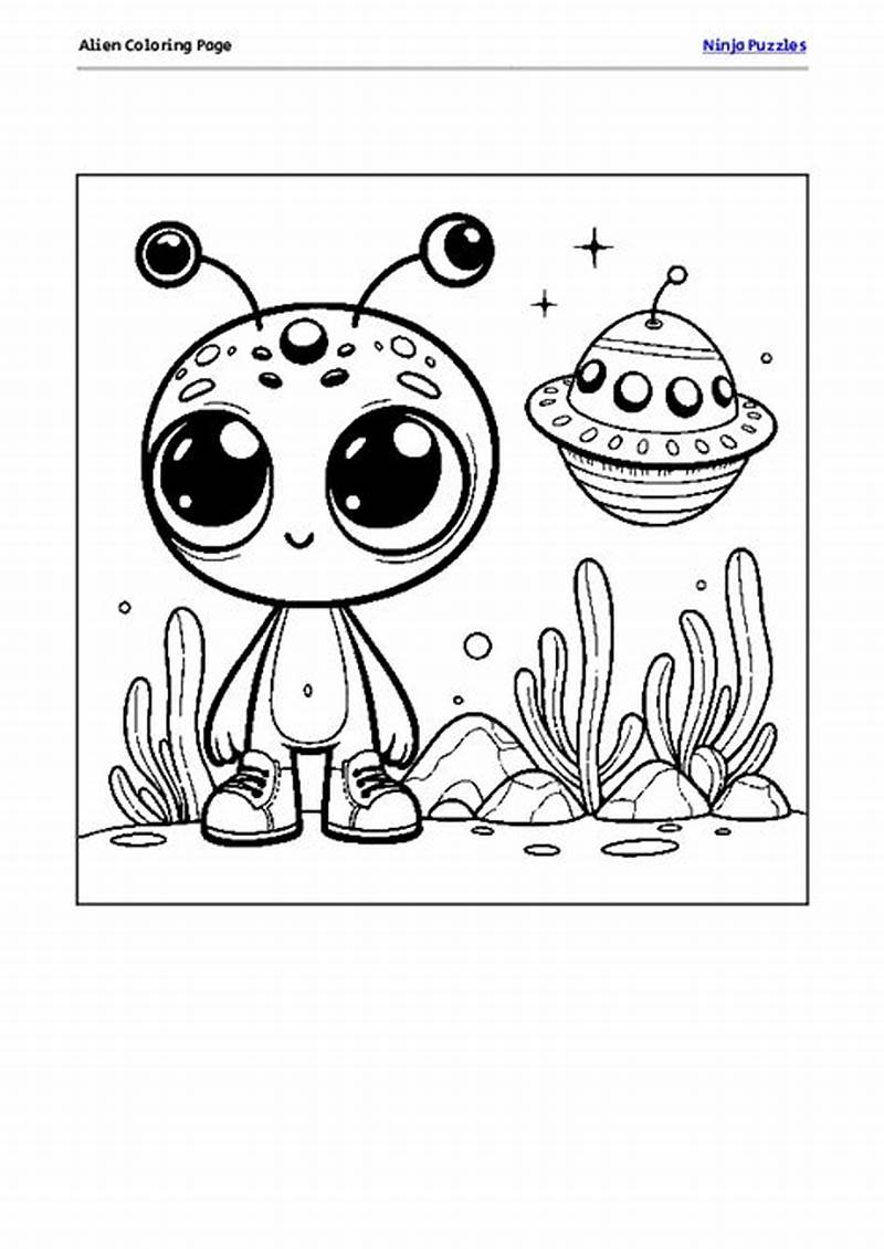 Alien Coloring Page