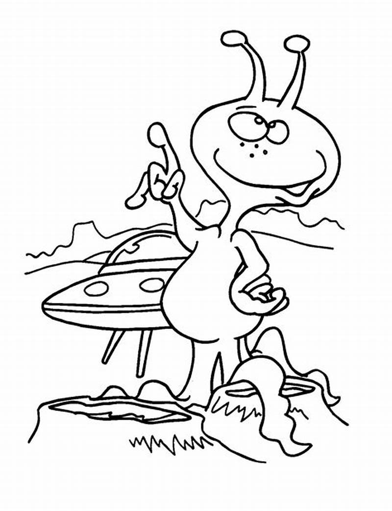 Alien Coloring Pages