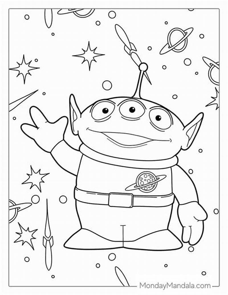Alien From Toy Story Coloring Pages