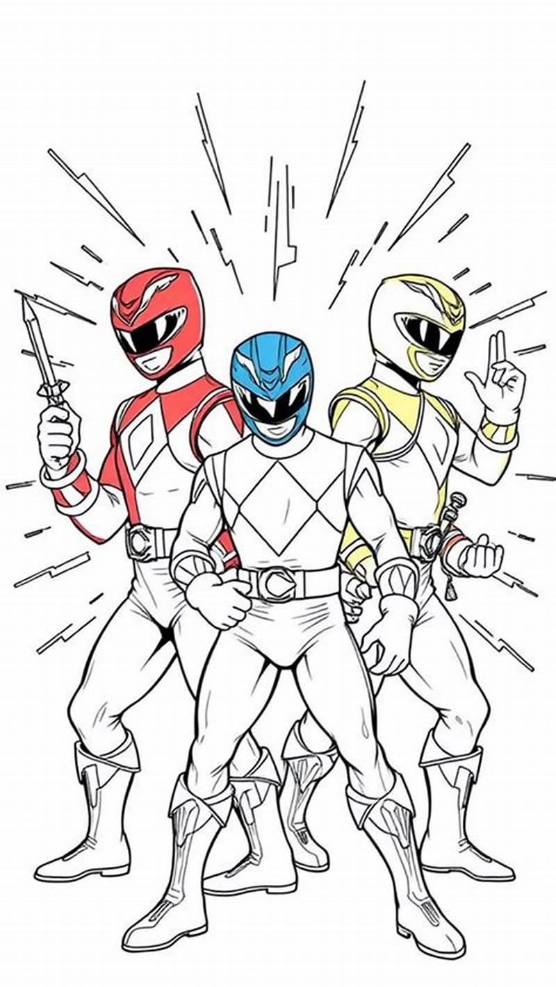 Alien Power Rangers Free Coloring Pages