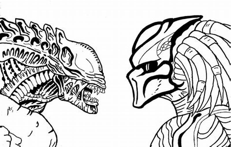 Alien Predator Coloring Pages