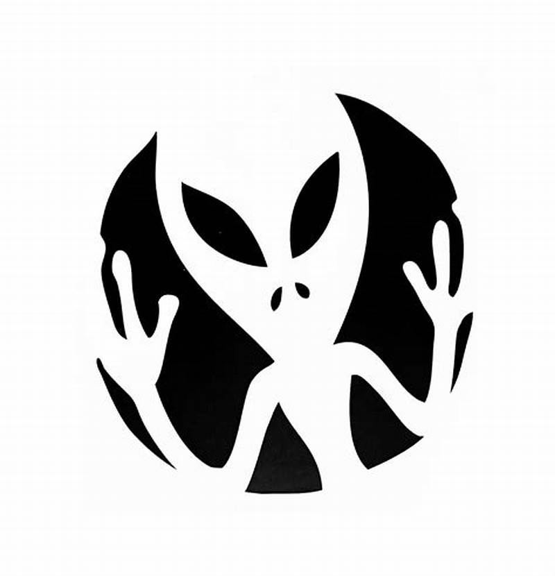 Alien Pumpkin Stencil Printable
