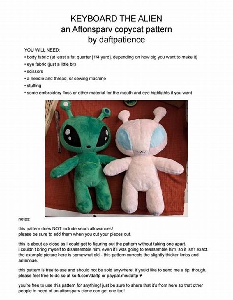 Alien Sewing Pattern