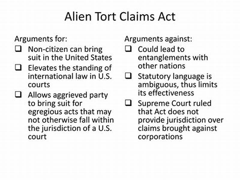 Alien Torts Claims Act
