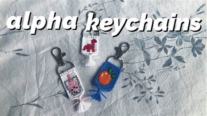 Alpha Pattern Keychain