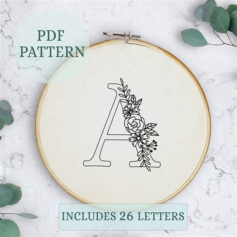 Alphabet Embroidery Pattern