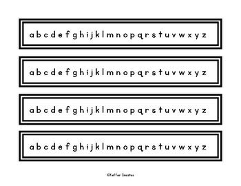 Alphabet Strips Free Printable