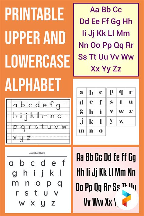 Alphabet Uppercase And Lowercase Printable
